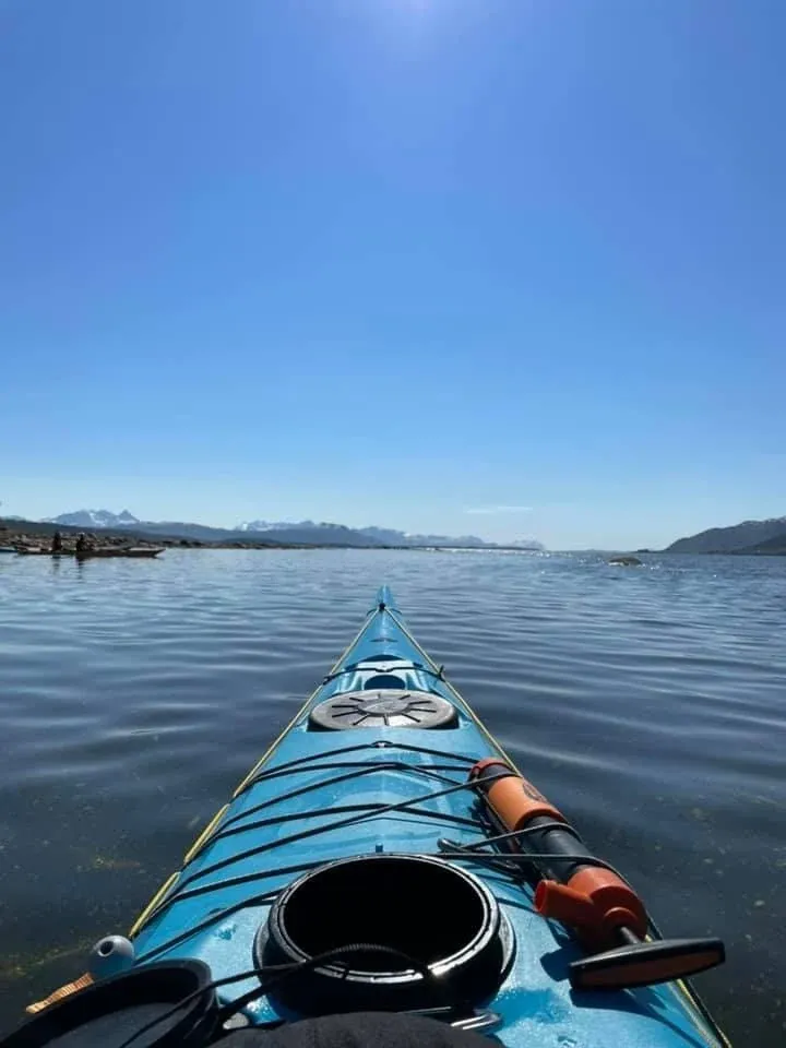 Kayak on a calm sea on a sunny day